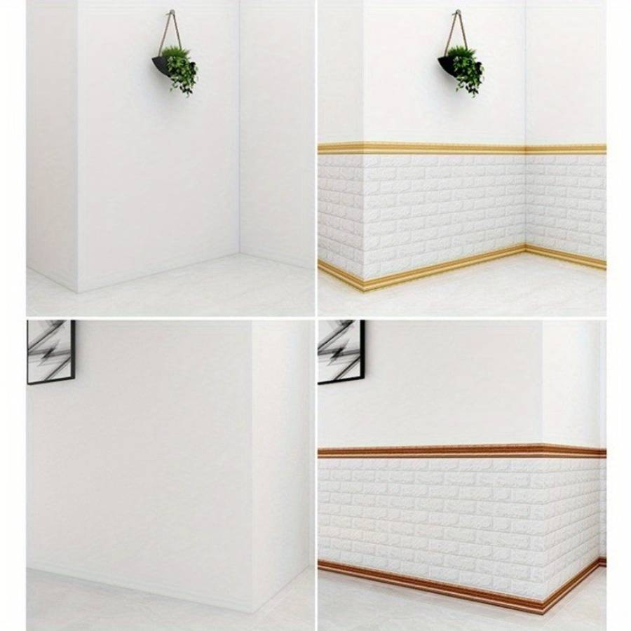 Skirting Board White Size 230*5Cm*10Pcs