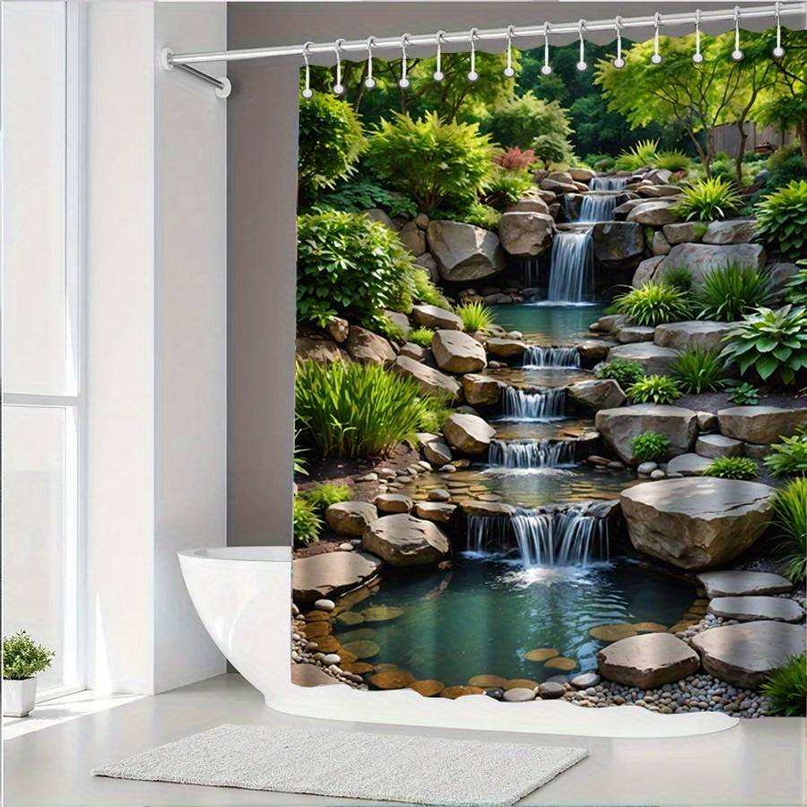 Waterproof Shower Curtain Color Polychrome Size 120X200119.99Cm*200.0Cm
