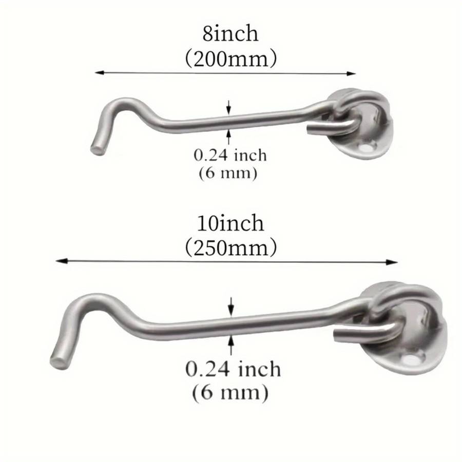 Lock Color Silvery Size 15.24 Cm