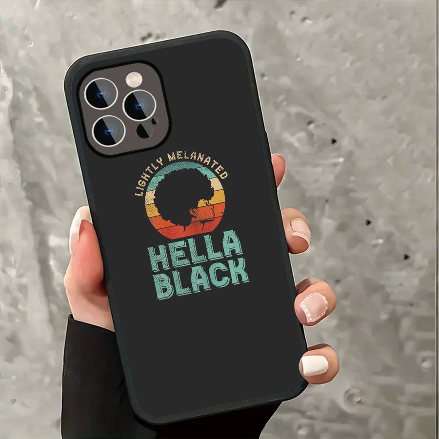 1Pc Black For iPhone 16 Plus Celebrating African Phone Case