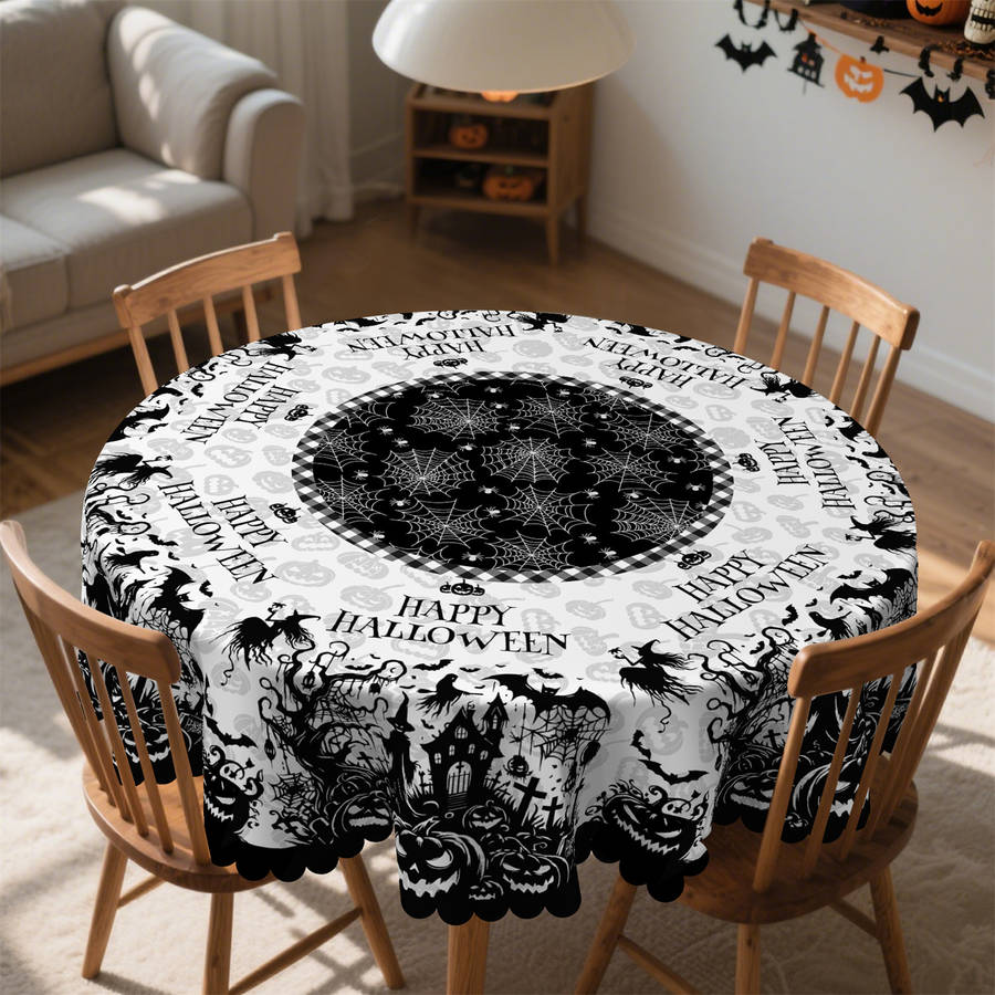Halloween tablecloth decoration size Rectangle 60x86inch or 152x220cm