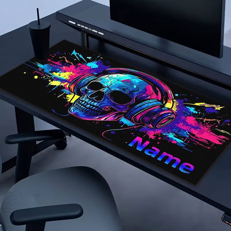 Mouse Pad Size 1Pc Colorful Skull 30X60Cm