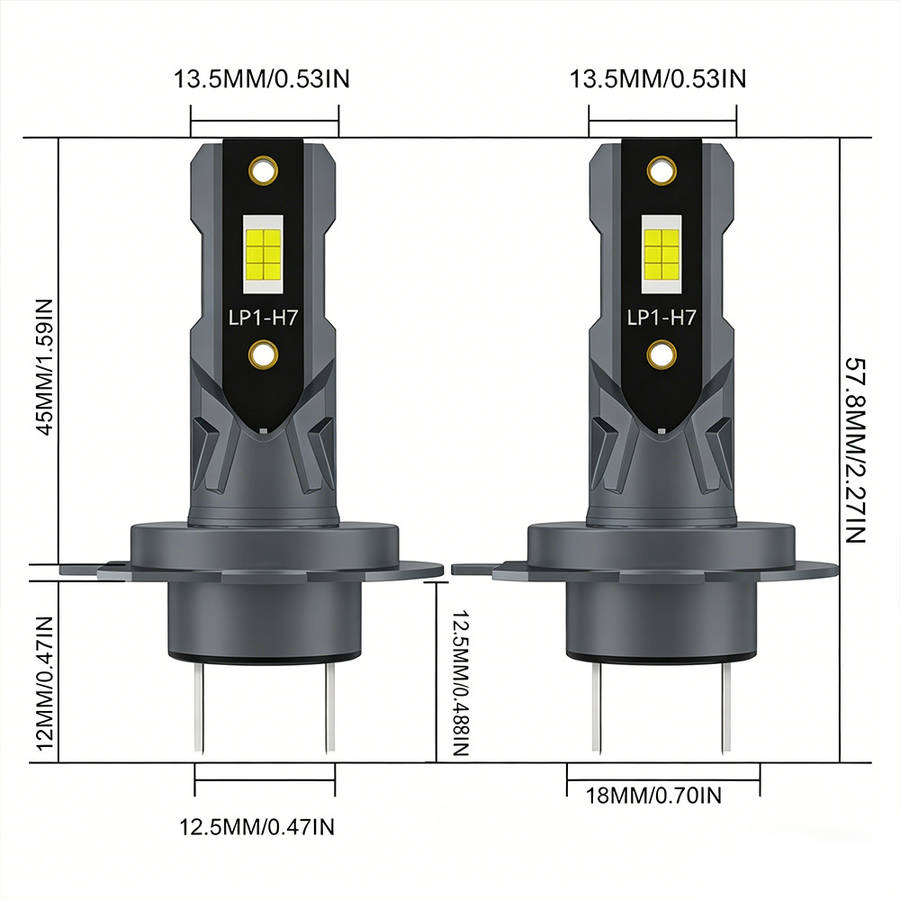 Car Lights Color 2Pcs H7