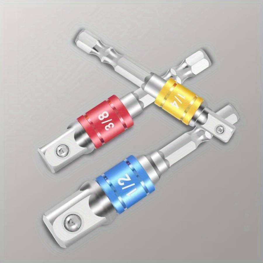 3-Piece Hex Wrench Socket Adapter