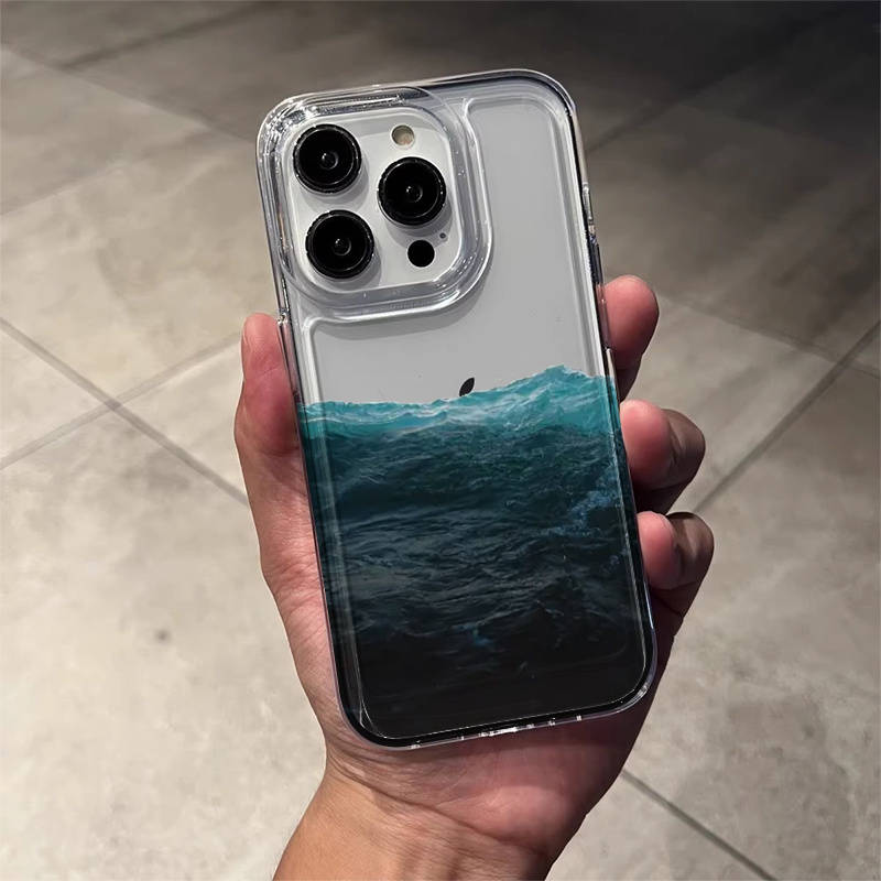 1Pc Transparent For iPhone 15 Pro Max Phone Case Phone Cover