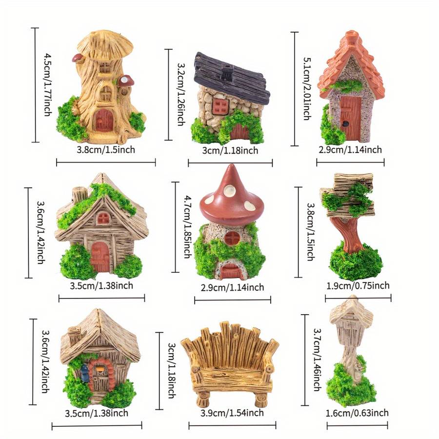 Material Miniature Set Accessories Decor