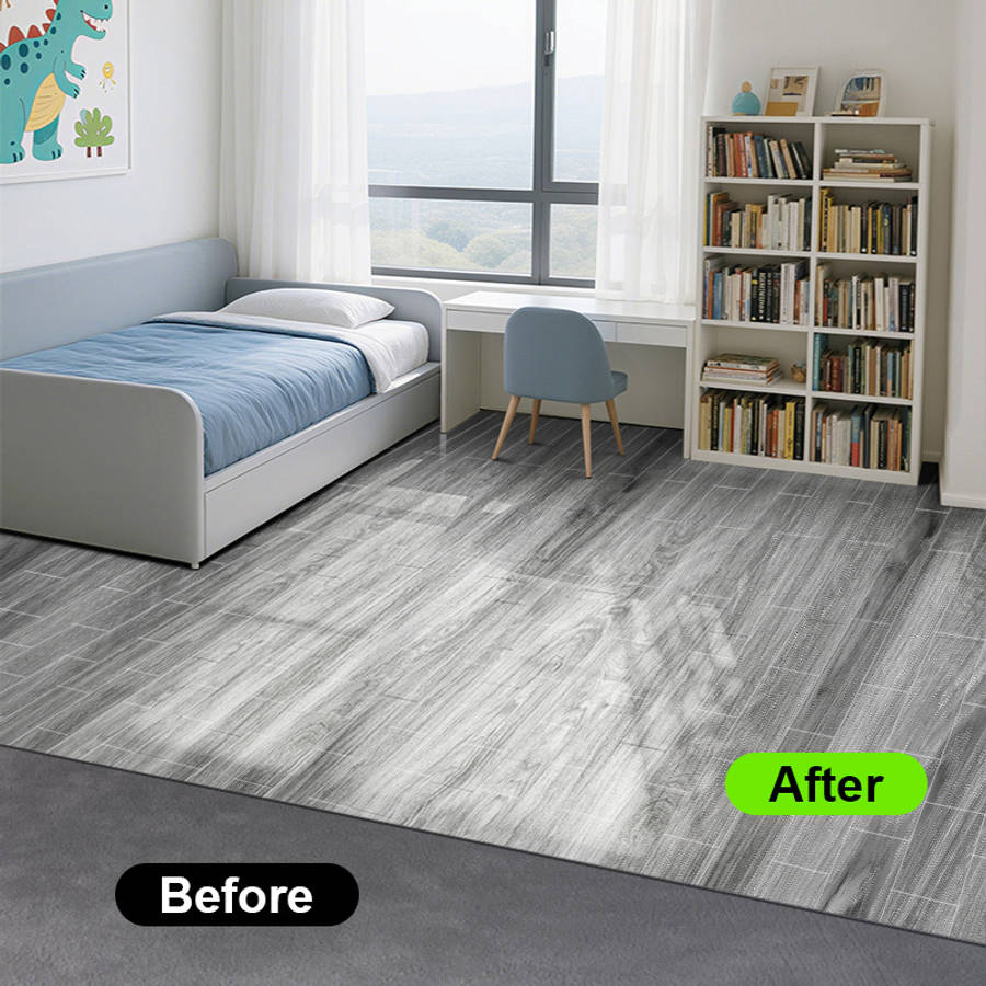 Self Adhesive Floor Stickers Rock Gray 28 Pieces Pack