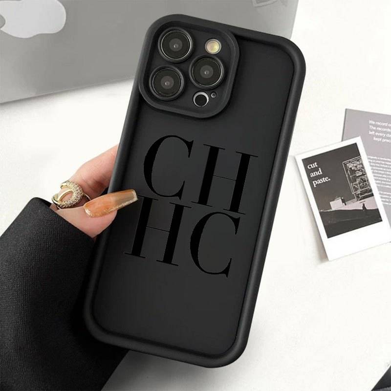 1Pc Black For iPhone X XS Letter Pattern Phone Case