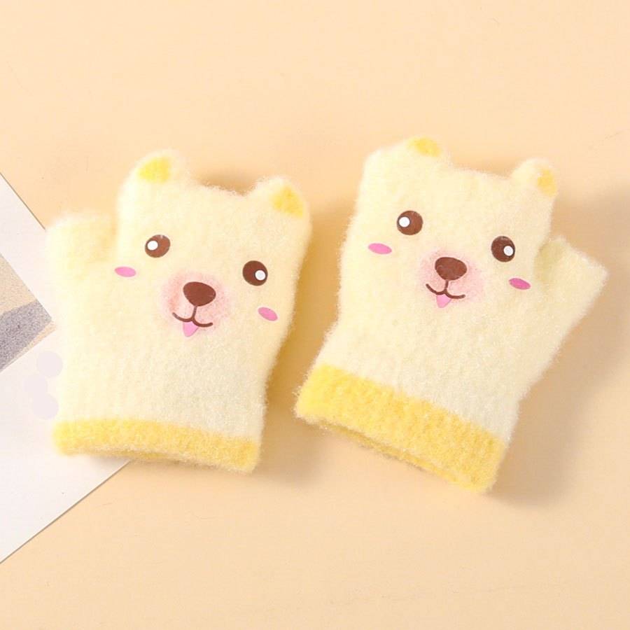 Winter Gloves Color Pink Size 6 To 24 Months