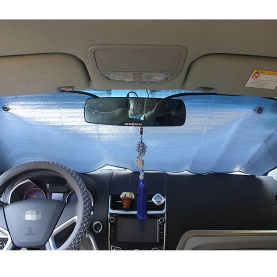Car Sun Shades Color Single Sided Silver 130 X60Cm Is 51 X23.6In
