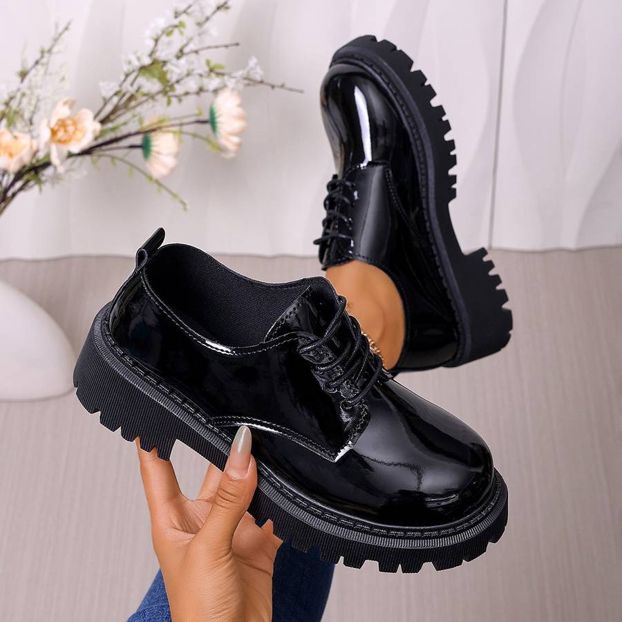 Women S High Heels Color Glossy Black Sizeuk 3.5
