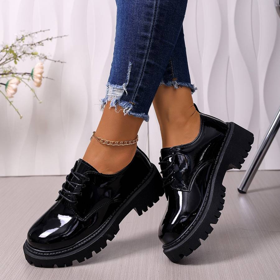 Women S High Heels Color Glossy Black Sizeuk 3.5