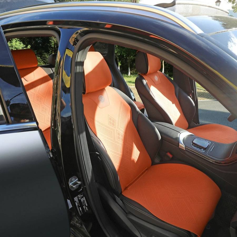 Moonstone Grey Car Seat Cushions For 5 Seats