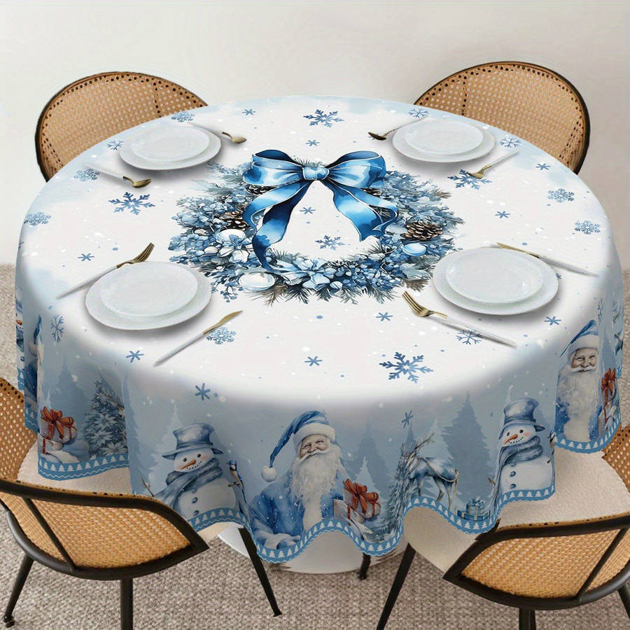 Christmas Tablecloth Size 150X150Cm  Round