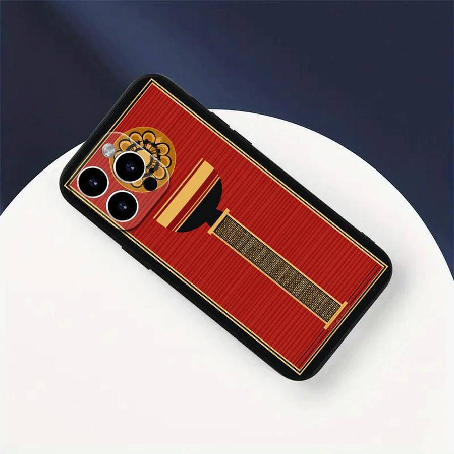 1Pc Black For iPhone 11 African Geometric Style Phone Case