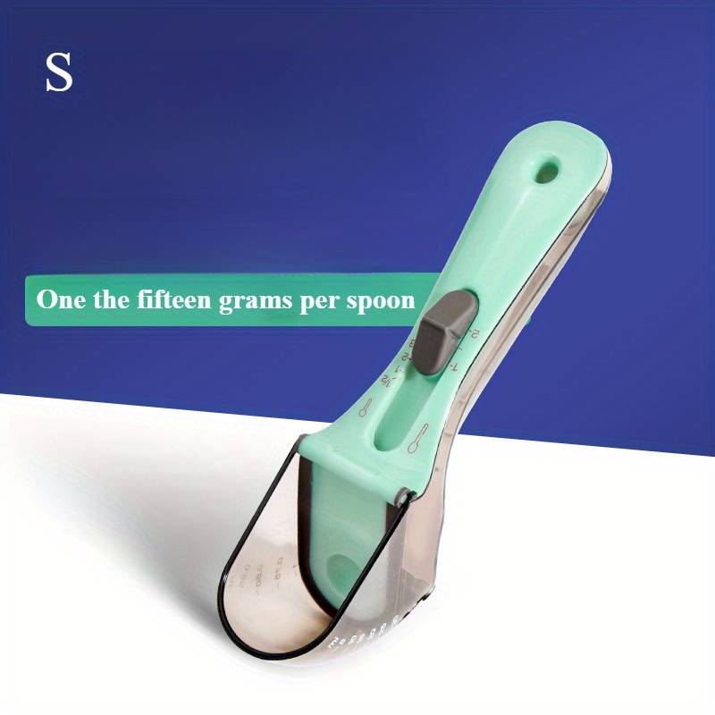 Pet Supplies Color Transparent Blue Measuring Spoon Size Large Adjustable Measuring Spoon