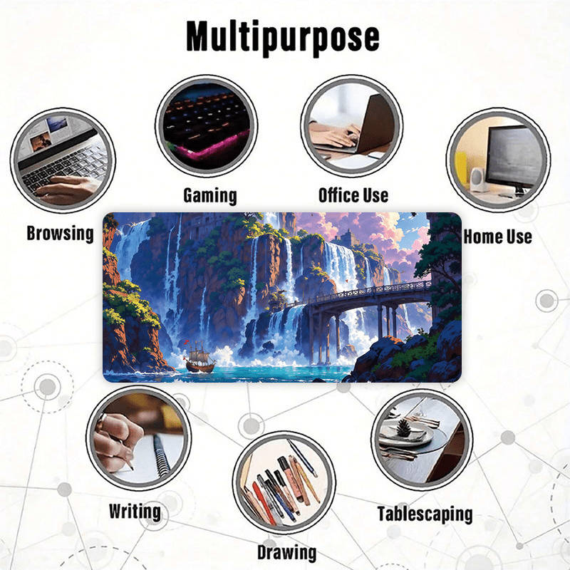 Mouse Pad Size 31.4X15.7Inch