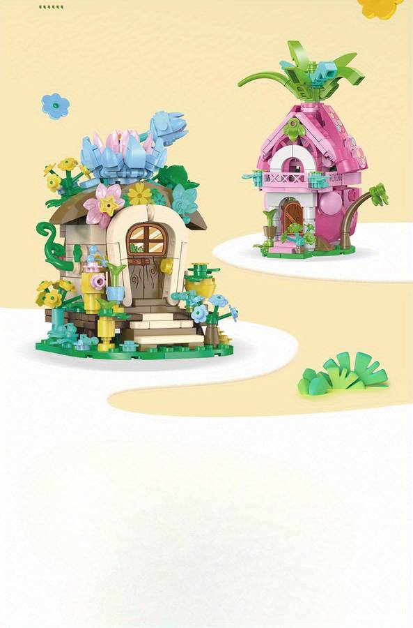 Building Toy Architectural Model Toy Set Color Baizi Garden