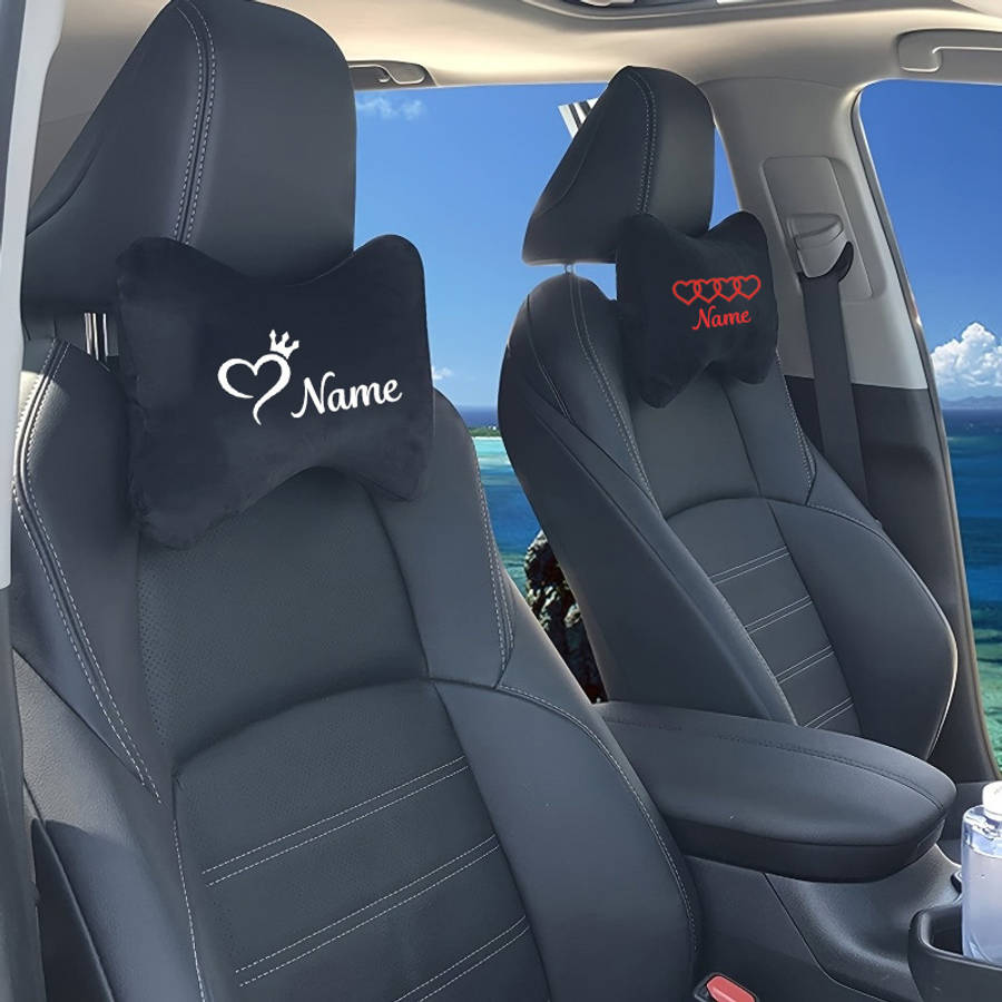 Car Seat Cushion Love Style Font 5