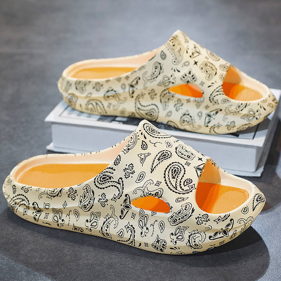 Sandals Color Black Orange Size Uk 7