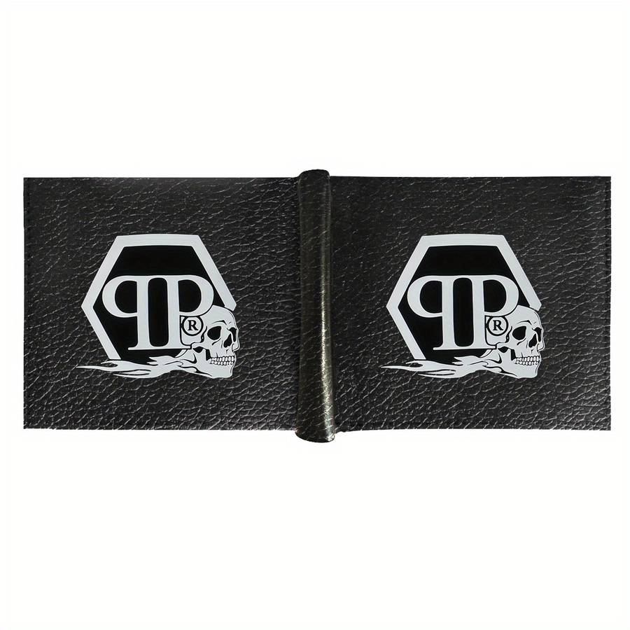 Philipps Plein Men'S Faux Leather Wallet Casual Style With Crocodile Pattern Multifunctio