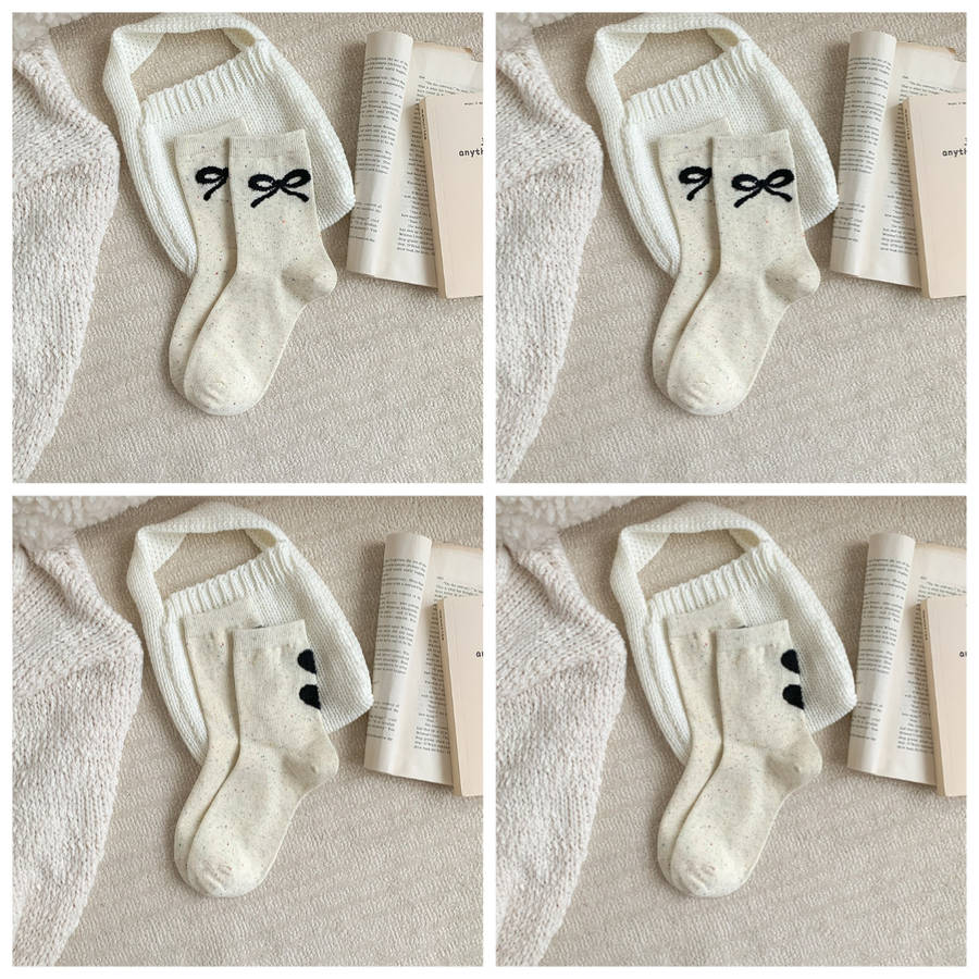 Women S Socks Color 2Bows2Hearts Size One Size Fits All