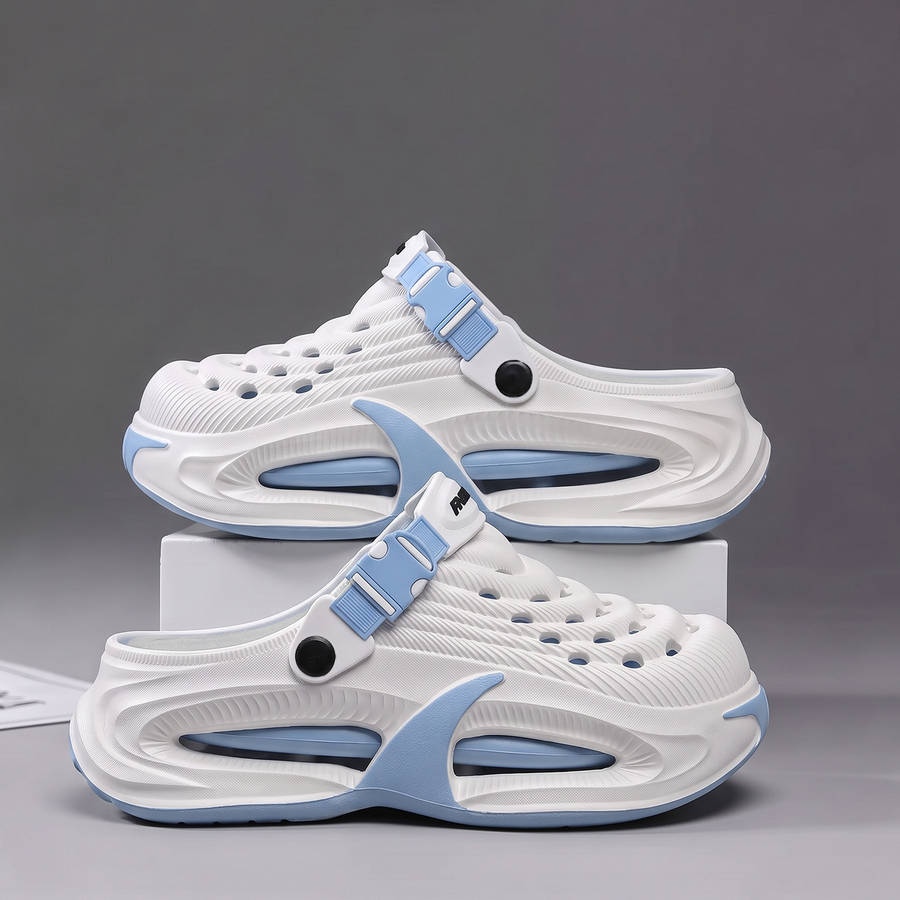 Sandals Color White Blue Size Uk 8.5 9
