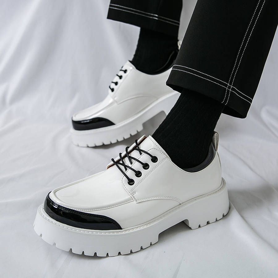Mens Leather Shoes Color Silvery Sizeuk 10