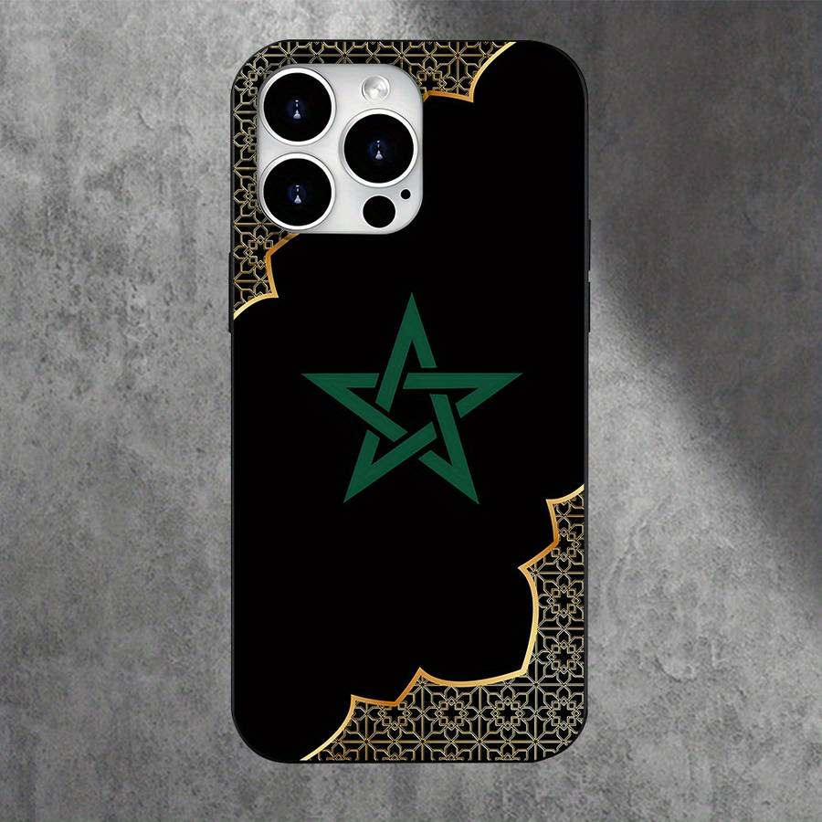 1Pc Black For iPhone XS Max Cartoon Pattern Phone Case