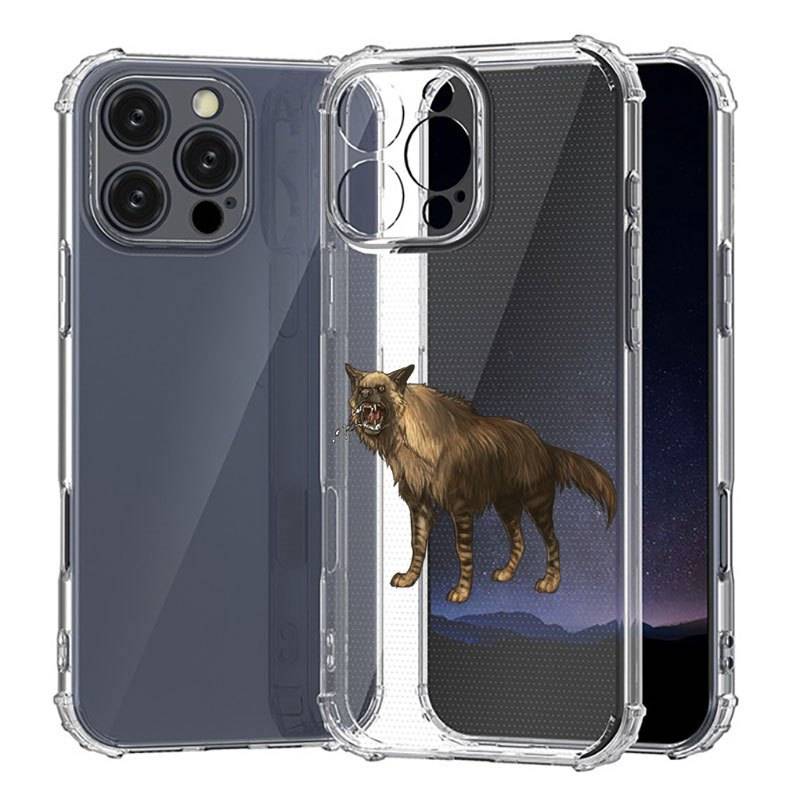 1Pc Transparent For iPhone 7 8 SE2 SE3 African Wild Dog Phone Case