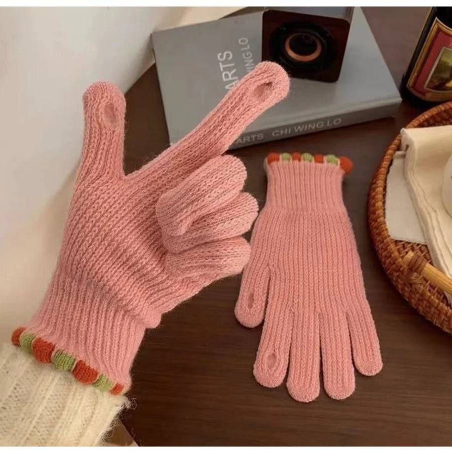 Gloves Color Green Sugar Beans