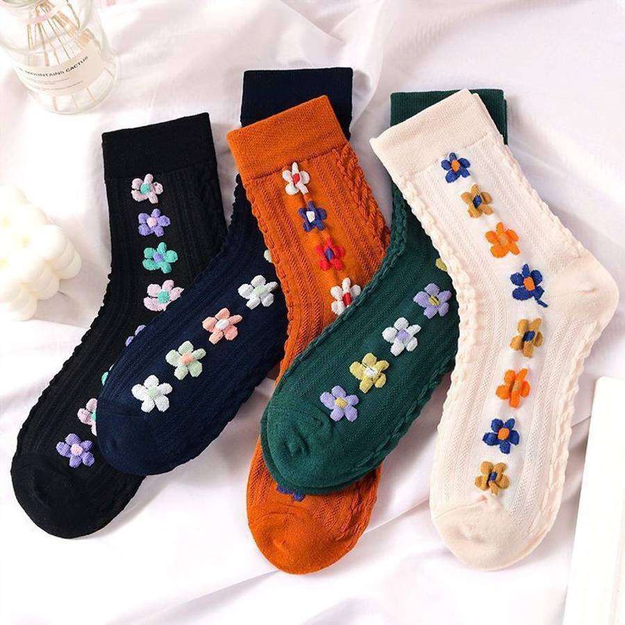 Women S Socks Color 5 Pairs To Mix And Match Size Onesize