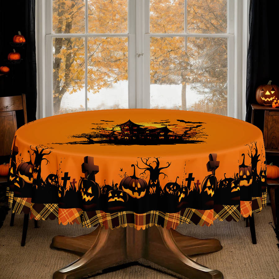 Halloween tablecloth decoration size 55x70in or 140x180cm Rectangle