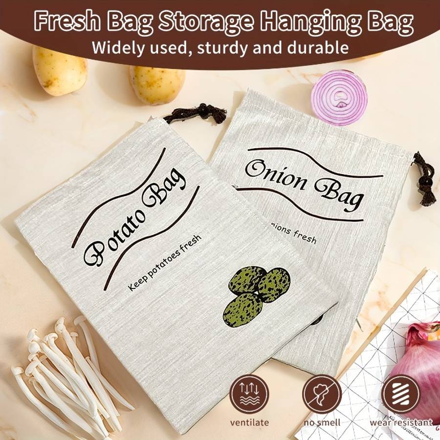 Food Storage Bags Color Onion Pattern