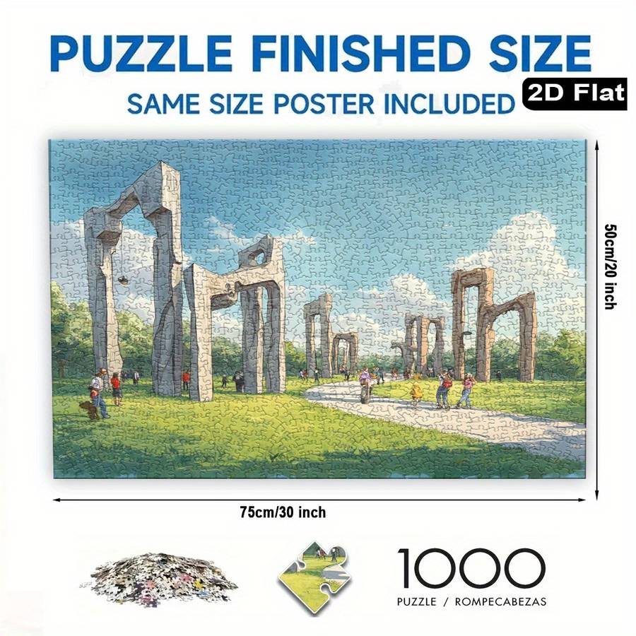 Building Toy Architectural Model Toy Set Size 75 X 50Cm 30 X 20Inch 1000Pc