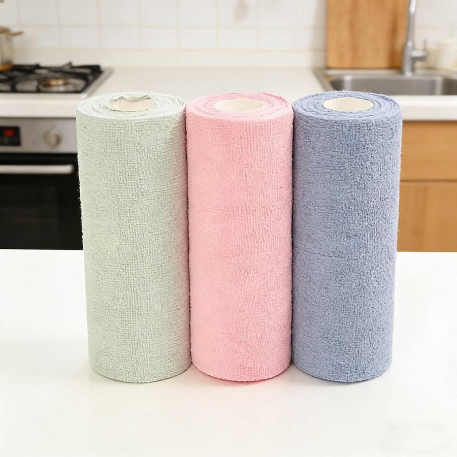 Rag Color Thickened Pink 2 S