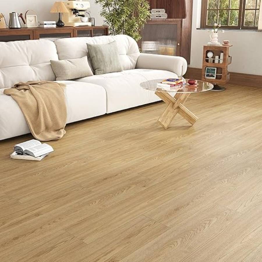 Self Adhesive Floor Stickers Maple Birch 40*500