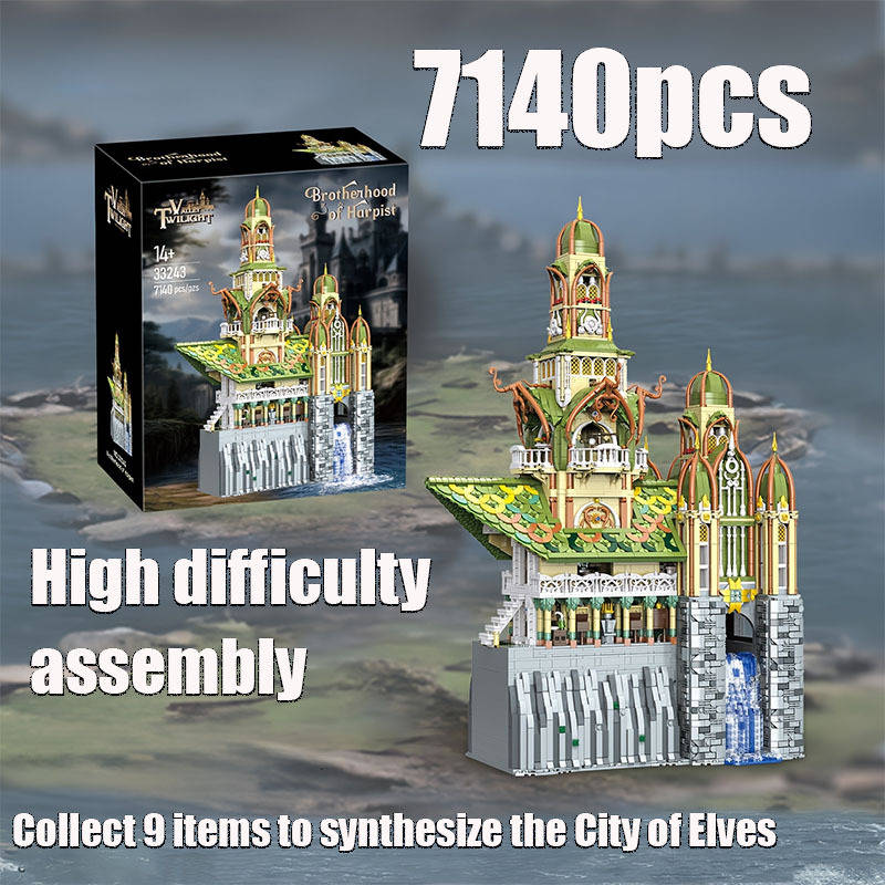 Building Toy Architectural Model Toy Set Model Bk 33243 7140Pcs
