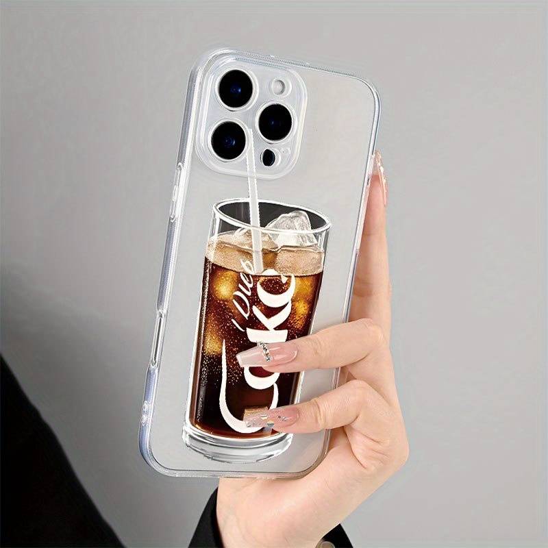 1Pc Transparent For iPhone XS Max Cola Design Phone Case