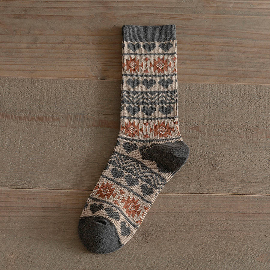 Women S Socks Color 5 Pairs Of Gray Size Onesize