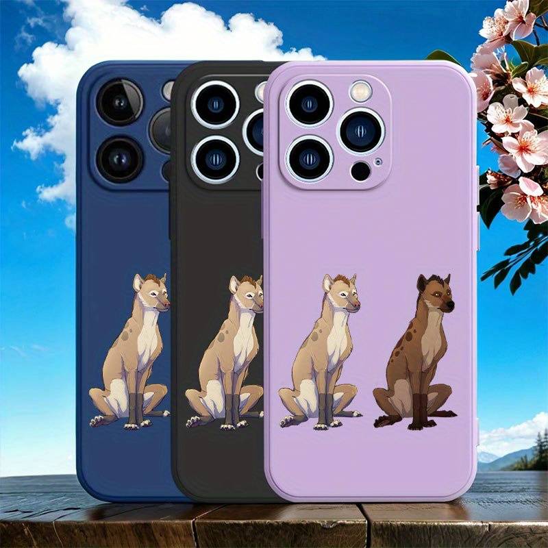 1Pc Purple For iPhone 7 8 SE2 SE3 African Wild Dog Phone Case