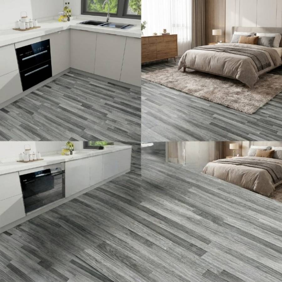 Self Adhesive Floor Stickers Walnut 40Cm*600Cm