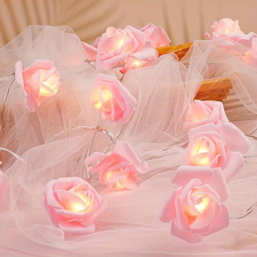 Christmas Lights Pink Size 149.96Cm 150.11Cm