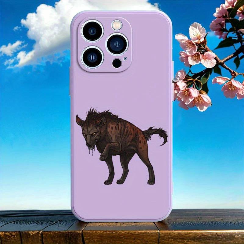 1Pc Blue For iPhone 7 8 SE2 SE3 African Wild Dog Phone Case