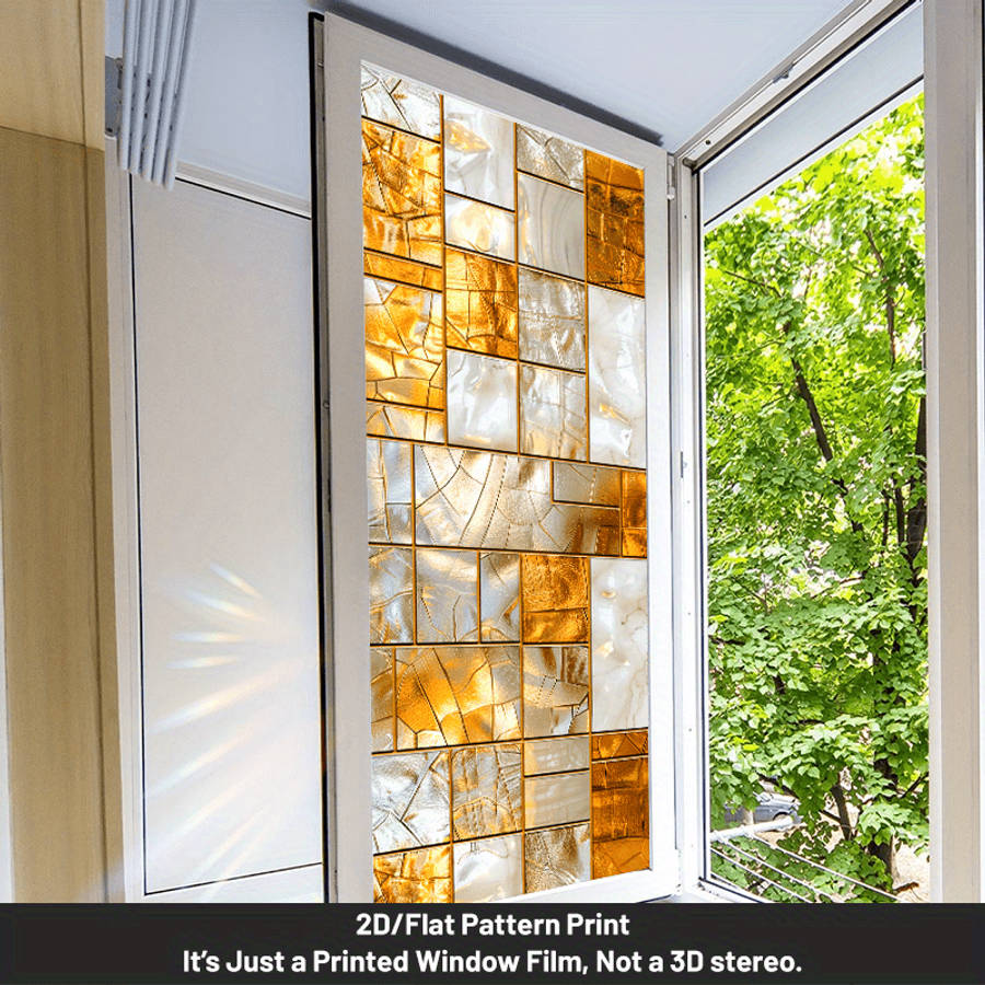 Stylish Waterproof Window Film size 50.01x89.99cm