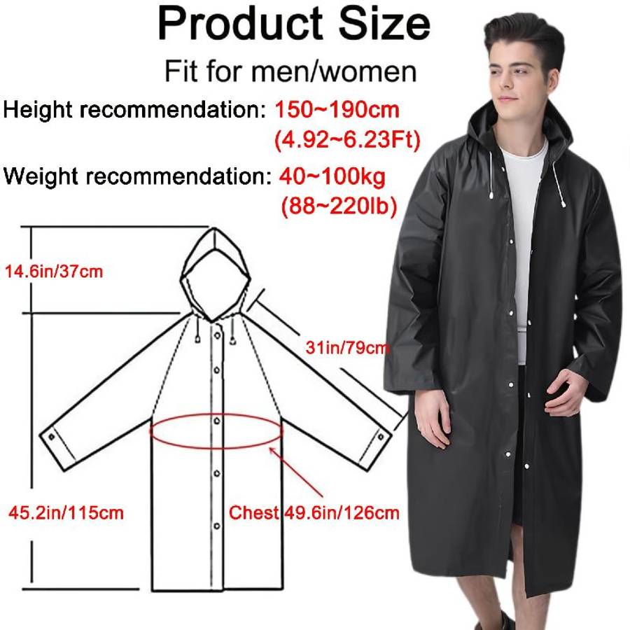 Raincoat Blackgrey Twopiece Set