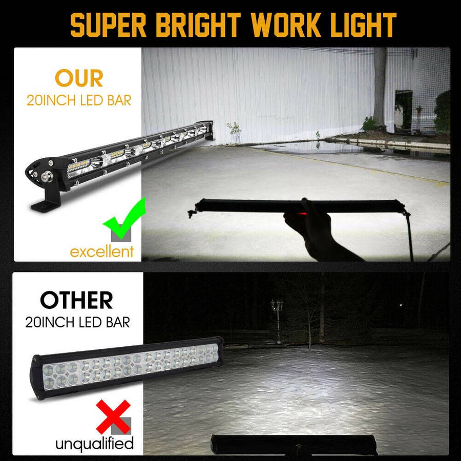 Led Light Bar Offroad Work Lamp  6000K White Light 180W 50cm
