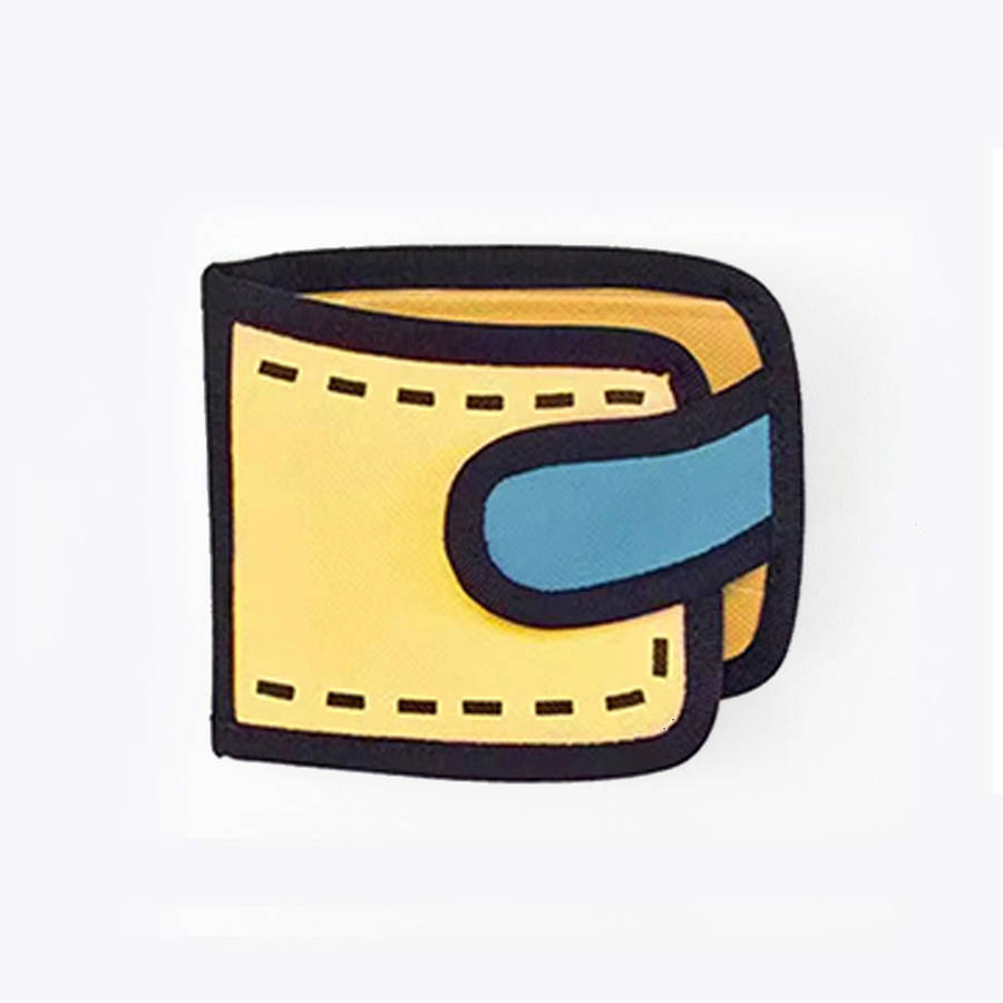 Japanese-Inspired Canvas Card Holder Wallet Cute 2D3D Cartoon Design Large Capacity Snap Cl