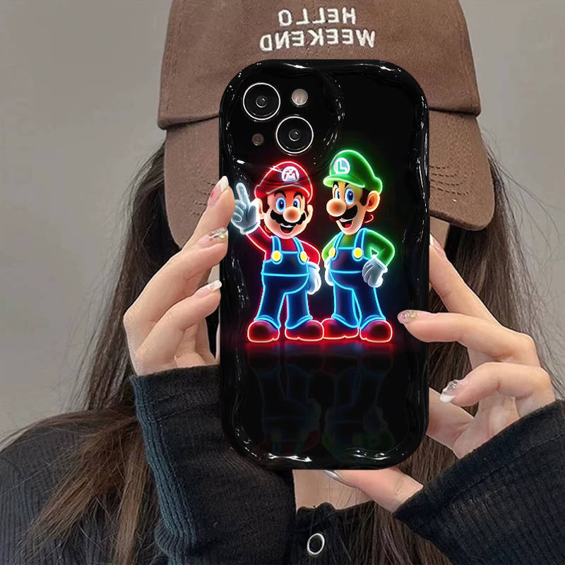 1Pc Mixed Color For iPhone 16 Pro Mario Luigi Phone Case