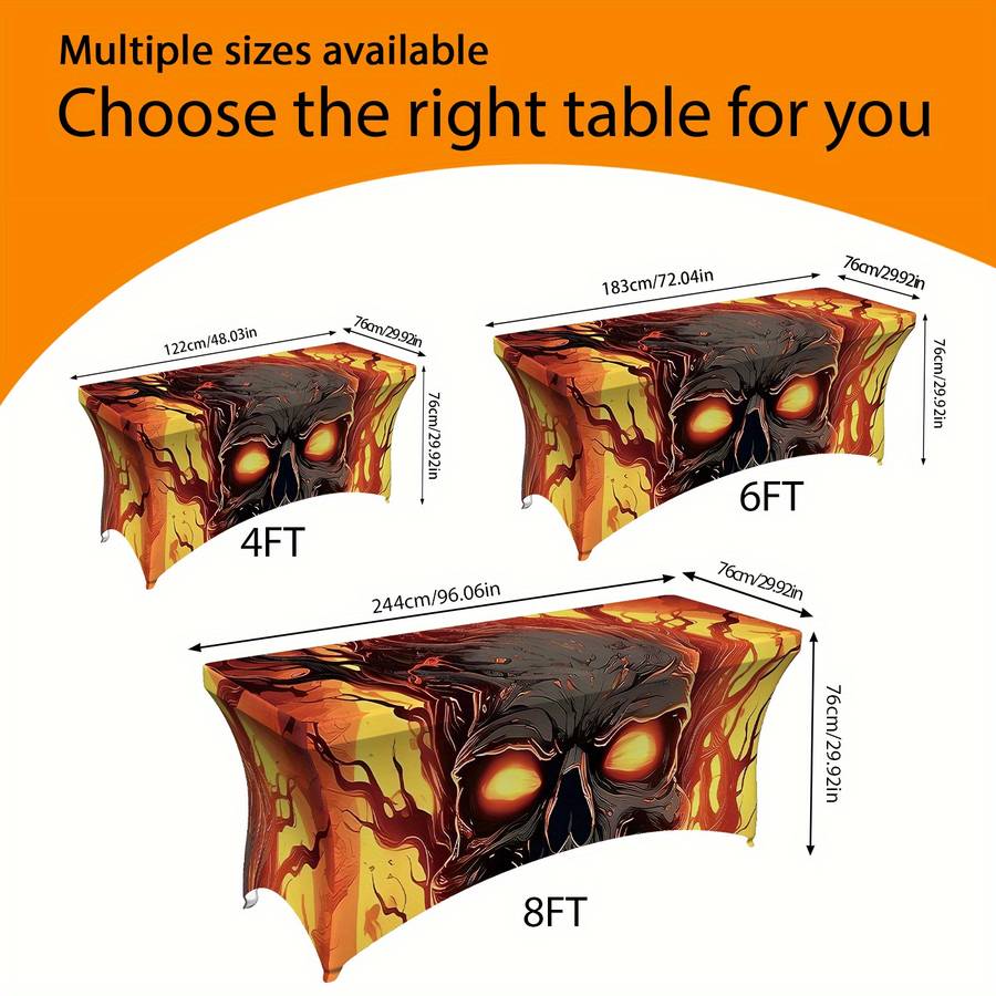 Halloween tablecloth decoration size 8FT